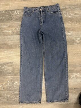 Light Blue Straight Leg Jeans